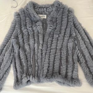 NWOT Heartloom 100% real rabbit fur jacket